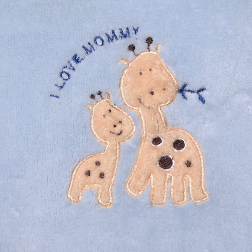 Cambridge Classics I Lovey Mommy Giraffe Baby Security Lovey Blanket 32" X 39"